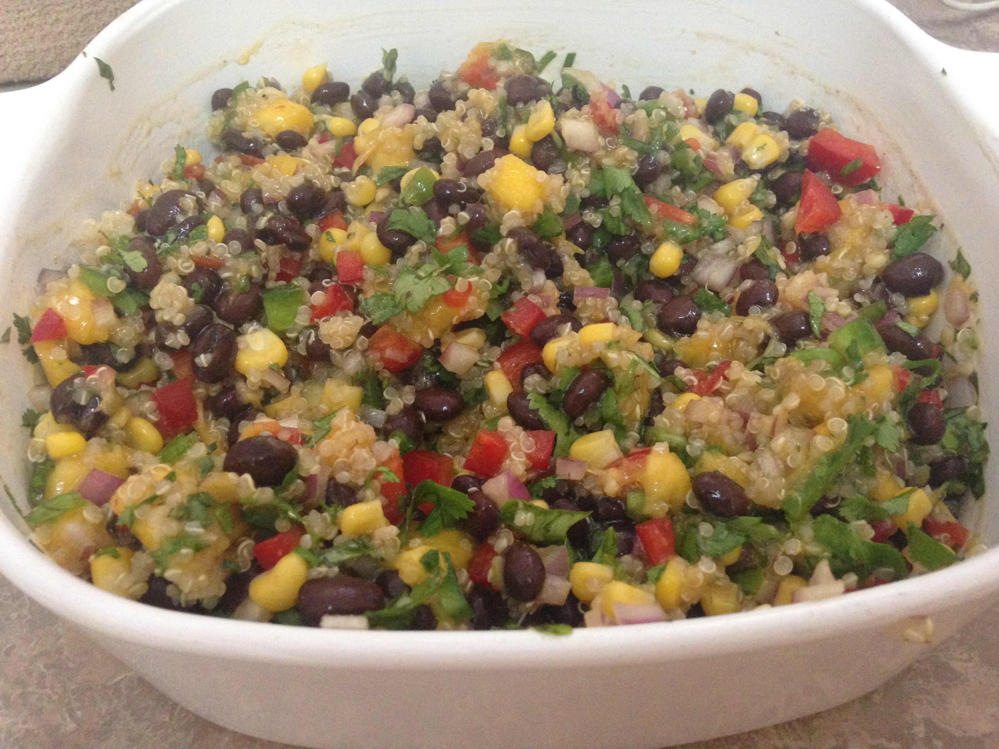 PT Fitness LLC Featured Recipe Southwestern Black Bean, Quinoa and
